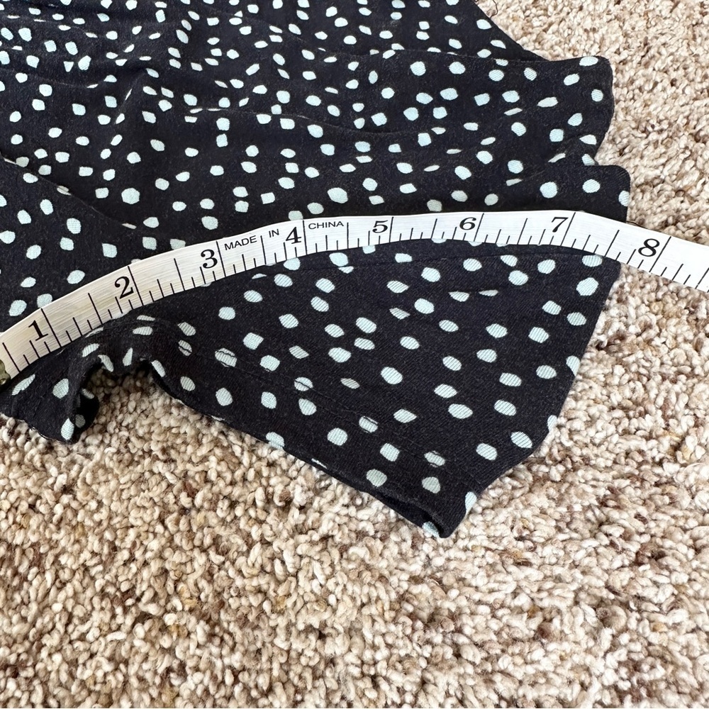Sade New York Navy Blue Dress Polka Dot Fit Flare Stretch Comfy Casual - Picture 16 of 16